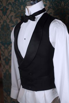 "The pricing on this listing is for a 3pc Handsewn Tux with the muslin fitting. We can make a similar tux in our Decadence '89 style with less handwork for a lower price. 1909 BESPOKE: These are our completely custom handmade suits. Each suit is crafted for an individual customer based on his tastes and lifestyle, and the price of the suit includes us spending 4 hours on designing your suit alone and sketching ideas. These suits are completely patterned, cut, and sewn here in our studio in Denve Luxury Fitted Three-piece Suit, Luxury Fitted Double Breasted Suit For Semi-formal Occasions, Fitted Luxury Double Breasted Suit For Semi-formal Occasions, Elegant Fitted Tuxedo For Black Tie Events, Fitted Tuxedo With Suit Collar For Evening, Elegant Fitted Double Breasted Suit, Timeless Double Breasted Wedding Suit, Timeless Fitted Suit, Timeless Fitted Double Breasted Wedding Suit