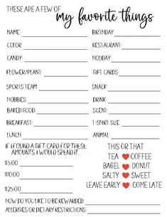 Staff Favorite Things Questionnaire, Staff All About Me Survey | TPT Employee All About Me Form, Room Mom Teacher Questionnaire, Teacher Preference Survey, Employee Favorites List, Teacher Appreciation Survey, Teacher Get To Know Me Template, My Favorite Things List Christmas Gifts, Teacher Favorite Things Printable, Teacher Likes Survey Free Printable