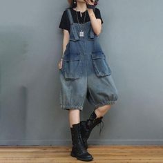 Comfortable, One of Kind. Overall Shorts online shop,|Street|Denim|Solid Color|Half length|Pocket|Pullover|Loose|Female|Blue|Black|One Size|Summer|Hand Wash Oversized Overalls Short, Slouchy Short Overalls, Luxury Washed Denim Jacket For Workwear, Cheap Trendy Mini Dress For Vacation, Luxury Chic Flare Leather Pants, Cheap Mini Bodycon Dress For Date Night, Luxury Semi-stitched Floral Print Salwar Kameez, Cheap Summer Bottoms With Suspenders, Luxury Casual Turtleneck Sweatshirt