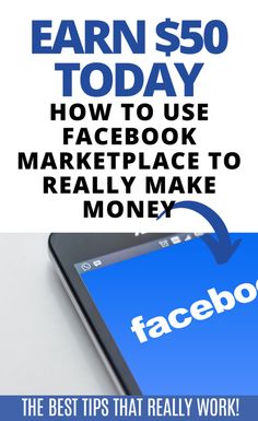 facebook ad with the text earn $ 50 today how to use facebook marketplace to really make money