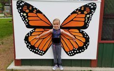 Monarch Butterfly Birthday Party, Monarch Butterfly Party, Butterfly Mural, Butterfly Exhibit, Painting Mural, Selfie Wall, Garden Mural, School Wall Art, School Murals