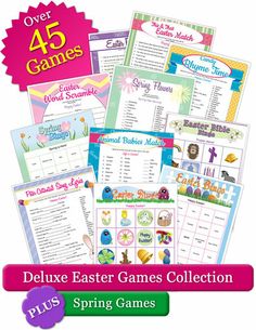 the deluxe easter games collection for kids