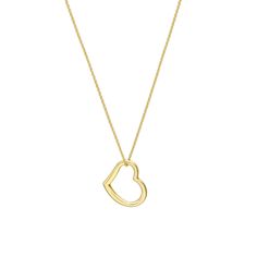 Birmingham Jewelry Item Number: BJ022048 Necklace Open Heart Pendant Adjustable NecklaceThe quintessential piece for your wardrobe. This 14K gold open heart pendant necklace is a classic staple. 14K Gold Chain Length: 16.00" - 18.00" Width: 1.05mm *The possibilities are not limited to the options in the dropdown. For pricing on further customizations & special size options, please call: 1-586-939-5100 Affordable Open Heart Gold Jewelry, Classic Open Heart Jewelry For Everyday, Classic Double Heart 14k Gold Necklaces, Classic 14k Gold Double Heart Necklaces, Classic Open Heart Jewelry For Valentine's Day, Classic 14k Gold Open Heart Necklace, Classic Heart Necklace With Delicate Chain, 14k Gold Open Heart Necklace For Formal Occasions, 14k Gold Open Heart Necklace For Formal Events