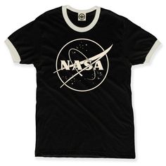 Show some love for NASA in this short-sleeve, ringer t-shirt featuring a minimalistic take on NASA’s Meatball logo. Hank Player is proudly made in Los Angeles, California with the finest quality materials. Each garment will have a weathered, worn-in feel after the first wash. Printed with Oeko-Tex Standard 100 certified ink, each item will have slight variations in color and print creating Hank Player’s one-of-a-kind look. Our tees are a fitted style, please order one size larger for a looser fi Fan Merchandise Logo T-shirt Crew Neck, Fan Merchandise Logo T-shirt With Crew Neck, Cotton Tri-blend Tops With Band Logo, Basic Cotton T-shirt With Logo, Tri-blend T-shirt With Band Logo And Crew Neck, Tri-blend Crew Neck T-shirt With Band Logo, Fan Merchandise Cotton Logo T-shirt, Retro Relaxed Fit T-shirt With Band Logo, Band Logo Crew Neck T-shirt