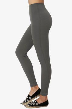 Blossoms Thermal Ribbed Seamless Leggings ASH GREY_1 Stretch Seamless Leggings, Stretch Seamless Leggings Made Of Elastane, Seamless Elastane Tights, Solid Color Full Length Elastic Legwear, Solid Full-length Elastic Legwear, Solid Color Ribbed Leggings For Loungewear, Versatile High-stretch Solid Tights, Elastic Full-length Solid Legwear, Solid Ribbed Leggings For Loungewear