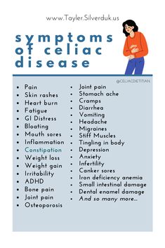 Celiac Disease and Gluten Intolerance - Tayler Silfverduk Celiac Diagnosis, Muscle Inflammation, Gut Problems