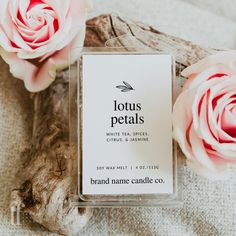 Minimal Botanical Wax Melt Label Canva Template - Trendy Fox Studio Diy Candle Labels, Diy Wax Melts, Candle Label Template, Diy Wax, Candle Label, Diy Candle, Candle Labels, Label Paper, Stationery Templates