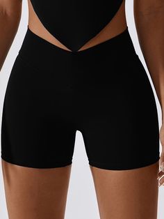 PRODUCT FEATURES: Back V Scrunch Pocket Shorts Breathable.? quick-dry. moisture absorption. Wear-tested by our in-house team for the perfect fit. FABRICATION: 78% Nylon 22% Spandex Sweat-wicking technology that can remove moisture from your body BRA BODY LENGTH: S?- 34cm (13.4inch) M?- 35cm (13.8inch) L?- 36cm (14.2inch) XL-37cm(14.6inch) High Stretch Black Pants With Built-in Shorts, Black Sports Bottoms With Built-in Shorts, Sporty Pants With Built-in Shorts, High-cut Leg Bottoms With Built-in Shorts, Moisture-wicking Black Training Bottoms, Black Moisture-wicking Training Bottoms, Black Breathable Bottoms With Short Leg, Sporty High Waist Pants With Built-in Shorts, Black High Stretch Pants With Built-in Shorts