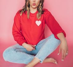 This xoxo Valentines Day Love Shirt is the perfect Unisex Sweatshirt for Valentines Day!!   It has a crew neck, and is made from plush sponge fleece fabric, this remarkably soft unisex pullover crewneck sweatshirt lends itself to daily wear and year-round layering. Featuring ribbed cuffs and waistband, a crew neck, and fashion-forward fleece fabrication. FEATURES:* soft fleece fabric* unisex for him and her* artwork designed in-house Cute Sweatshirt With Heart Graphic And Crew Neck, Cute Crew Neck Sweatshirt With Heart Graphic, Valentine's Day Sweatshirt With Relaxed Fit And Crew Neck, Valentine's Day Crew Neck Sweatshirt With Relaxed Fit, Cotton Crew Neck Sweatshirt With Heart Print, Long Sleeve Tops With Heart Graphic For Gift, Casual Heart Graphic Sweatshirt Gift, Long Sleeve Tops With Heart Graphic As Gift, Heart Graphic Long Sleeve Top As Gift