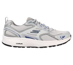 It's easy to get into a workout routine with the Skechers GO RUN Consistent running and training shoe. This lace-up style features smooth leather and mesh upper, responsive ULTRA LIGHT cushioning and an Air-Cooled Goga Mat cushioned insole. | Skechers Men's GOrun Consistent Sneaker Breathable Mesh Lace-up Sneakers For Jogging, Gray Mesh Walking Shoes For Running Errands, Sporty Sneakers With Engineered Mesh And Laces, Moisture-wicking Lace-up Running Shoes, Gray Lace-up Running Shoes For Training, Jogging Running Shoes With Boost Midsole, Gray Mesh Running Shoes For Jogging, Athleisure Running Shoes With Air Cushioning For Jogging, Breathable Mesh Trail Running Shoes, Athleisure Style