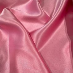 Breathtaking 19 mm 100% silk charmeuse in a beautiful pink color. Lovely fluid drape and not see through at all. If color and shade is very important to you, please request a swatch or I can send you other photos in different lighting. It is 100% silk. It has a beautiful fluid hand and an airy drape.  Orders placed before 8am PST ship the same business day. This fabric is 54" wide and available to purchase by the half yard.   If you need more more than 5 yards please message me. Standard shippin Ig Background, Baby Pink Silk, Pink Vibe, Gcse Textiles, Pink Satin Fabric, A Level Textiles, Charmeuse Fabric, Guest Toilet, Silk Satin Fabric