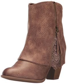 PRICES MAY VARY. Breathable microsuede mid top boot Heel height 3" Platform height 1/4" Inside zip closure Zipper and lace details Summer Boot, Lace Boot Cuffs, Corral Boots Womens, Summer Boots, Sorel Womens, Womens Mid Calf Boots, Cool Boots, Womens Ankle Boots, Mid Calf Boots