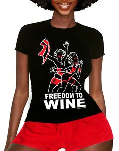 Soley Busu TM Freedom to Wine classic unsex jersey t-shirt is another favorite. We are known for our high quality art designs and premium tees.  This flattering fit created with ring-spun cotton and polyester, feels like your favorite tee when you wear it. It feels soft and light, with just the right amount of stretch. This tee is great for any Caribbean Carnival celebration. Fitted Crew Neck T-shirt With Graphic Print, Fitted Streetwear T-shirt With Screen Print, Fitted Graphic Print T-shirt With Crew Neck, Fitted Crew Neck Graphic T-shirt, Fitted Crew Neck T-shirt With Graphic Design, Fitted Graphic Print T-shirt, Fitted Crew Neck T-shirt With Custom Print, Screen Print Fitted Crew Neck T-shirt, Fitted Band Merch T-shirt With Logo Print