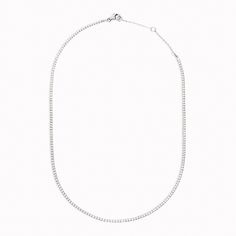 While traditional tennis necklaces are made with diamonds, this silver version is made with cubic zirconia stones that sparkle just as brilliantly as diamonds.


Cubic zirconia stone size: 1.5mm. Tennis Necklace, Necklace Silver, Silver Necklaces, Cubic Zirconia, Tennis, Diamonds, Sparkle, Necklaces, Stone