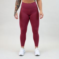 Enjoy optimal support, comfort, and added visibility with a reflective logo in El Toro - our classic FLEO legging. Opulent combines bright red & purple in a heather that’s undeniably magnetic. These El Toros radiate strength, and it’s contagious! We have a feeling these leggings are going to witness real magic. 25" inseam 7/8" length High rise 4.5" tall waistband Tight fit Lined triangle gusset Reflective logo No elastic at the top of waistband Maren is 5'6" wearing size M Red Micro-elastic Yoga Pants For Workout, Athletic Fit Leggings With Light Support, Micro-elastic Red Leggings For Yoga, Purple Sweat-resistant Activewear For Training, Sweat-resistant Purple Activewear For Training, Functional Purple Leggings For Training, Sporty Breathable Purple Leggings, Sporty Purple Training Leggings, Functional Purple Yoga Pants