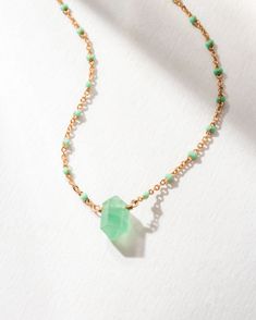 Celebrate August's alternative birthstone with our enchanting Green Aventurine collection. We offer a variety of styles to ensure you find just the right piece to love. Choose from multiple designs and discover the one that perfectly matches your taste and individuality, a piece that speaks to you or your loved one. Dainty enough for layering or vibrant enough to wear solo, this necklace captures the essence of Green Aventurine’s beauty and charm. Spiritual Jade Jewelry Gift, Spiritual Jade Jewelry For Gifts, Spiritual Aventurine Jewelry For Gifts, Amazonite Pendant With Gemstone Beads, Amazonite Gemstone Bead Pendant Jewelry, Dainty Jade Jewelry Gift, Turquoise Raw Stone Jewelry For Healing, Spiritual Birthstone Necklace With Natural Stones, Spiritual Gemstone Jewelry Gift