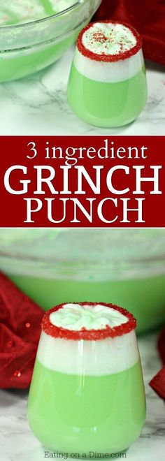 three ingredient grin punch recipe for christmas