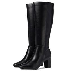 PRICES MAY VARY. Timeless Elegance: The Sawyer Tall Boot boasts a classic yet contemporary design that effortlessly complements a variety of outfits. Its sleek and tall silhouette ensures you're always on-trend. All-Day Comfort: Comfort is paramount for Anne Klein, and these tall boots deliver. A cushioned insole and soft, breathable lining ensure you can wear them from morning to night with ease. Steady High Heel: The high yet manageable heel offers the perfect balance of grace and stability, a Leather Boots Black, Winter Heels, Black Boots Tall, Tall Boot, Of Outfits, Black Leather Boots, Tall Boots, Anne Klein, Boots Black