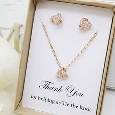 "♠ For Earrings * Size : Approx. 3/8 \" (8 mm) * Metal Type : Copper + Rose Gold Plated * Material : Cubic Zirconia ♠ For Necklace * Pendant Size : Approx. 3/8 \" (8 mm) * Metal Type : Copper + Rose Gold Plated * Material : Cubic Zirconia * Length : 16\" +2\"Extension ♠ Message gift box * There is a white lining cushion behind the message card for added protection of the jewelry. * Box Size :2\" x 3\" * Box color : White, Kraft, Oatmeal, Blue Ice Gloss, Forest Matte, Red Matte, Orchid Matte, Pur Cubic Zirconia Jewelry Sets For Wedding And Mother's Day, Cubic Zirconia Jewelry Sets For Wedding On Mother's Day, Heart-shaped Jewelry Sets For Wedding And Mother's Day, Mother's Day Anniversary Cubic Zirconia Jewelry Sets, Rose Gold Jewelry Set For Valentine's Day Gift, Cubic Zirconia Earrings For Mother's Day Wedding, Wedding Jewelry Sets For Valentine's Day, Rose Gold Jewelry Sets For Gifts, Round Jewelry Sets For Mother's Day Gift