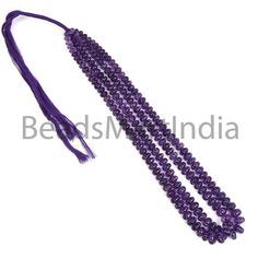 "Measurements From 6Mm To 10Mm Drilled Size - .40mm Stone -African Amethyst Style -Rondelle Carving Gemstone Grade -AAA Strand Measurement -47Cm Source -Africa Average Strand Weight -190Cts" Purple Rondelle Gemstone Beads, Faceted Amethyst Beads, Faceted Round Amethyst Beads, Purple Faceted Round Beads, Purple Round Faceted Beads, Round Faceted Amethyst Beads, Spiritual Purple Spacer Beads, Traditional Purple Beaded Necklace With Round Beads, Purple Rondelle Gemstone Beaded Necklaces