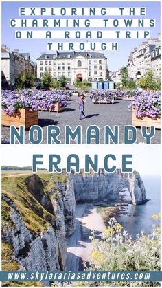 an image of the cover of a travel guide to france with text overlaying it