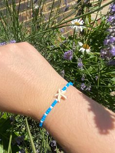 Handmade by me,  white and blue beach bracelet, delicate and beautiful 💙🤍. can be sold as is or customised, by colours, beads, charms or letters, message me if required! :) Handmade Blue Summer Jewelry, Handmade Summer Blue Jewelry, Beachy White Beaded Bracelets As Gift, Beach Season Tiny Beads Bracelets, Blue Summer Style Jewelry Gift, Summer Style Blue Jewelry Gift, Tiny Beads Bracelets For Beach Season Gift, Beachy Strand Beaded Bracelets With Tiny Beads, Beachy Strand Bracelet With Tiny Beads