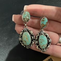 24in + 2 1/4in stone on end. Turquoise Jewelry, Turquoise, Stone, Turquoise Jewellery