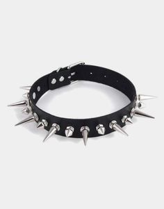 Spike choker necklace Spike Choker, Emo Accessories, Street Goth, Harness Fashion, Goth Choker, Goth Look, Dark Style, Jewelry Accessories Ideas, Mall Goth