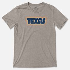 product details:Step up your style game with this Retro Texas T-shirt! Designed to keep you comfy, but more importantly to make you look cooler than a cactus in a cowboy hat (we promise). Rock it with your best pair of jeans and you’re ready to hit the town! shirt details:Side-seamed. Shoulder taping. Classic fit. Unisex sizing shirt type:Bella+Canvas 3001CVC fabric: 90% Airlume combed and ring-spun cotton, 10% polyester, 32 singles, 4.2 oz. Heather Grey Graphic T-shirt For Fans, Heather Grey Graphic Print Top For Fan Merchandise, Heather Grey Graphic Print Top For Fans, Heather Grey Tri-blend T-shirt With Graphic Print, Retro Tri-blend Crew Neck T-shirt, Heather Grey Tri-blend T-shirt With Screen Print, Tri-blend Graphic Print T-shirt For Fans, Tri-blend Graphic Print T-shirt For Fan Gear, Tri-blend Graphic Tee For Fan Merchandise