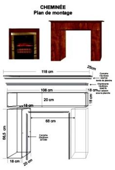 the table is shown with measurements for it