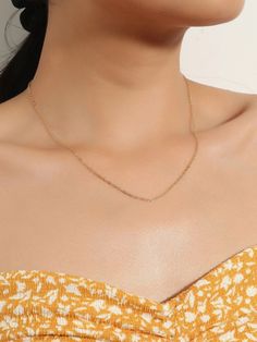 Plain Chain Necklace Accessories Jewelry Necklace, Minimalist Necklace, Copper Color, Fashion Accessories Jewelry, Diamond Necklace, Jewelry Accessories, Chain Necklace, Jewelry Necklaces, Fashion Accessories