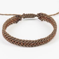 "Brown friendship bracelet perfect Father's Day gift. Ankle bracelet excellent birthday gift for teens. Two colored mocha brown and dark brown macrame bracelet made from waxed thread. The center of the bracelet has a different knotting style and different color. Each thread knotted together to make this extremely interesting pattern. These bracelets are gender-neutral. The width of the bracelet is 8 millimeters.  The bracelet closes with an adjustable design. There are four options: 14.5cm for regular/average wrist size and 17cm for larger wrists.  20cm for regular/average ankle size and 22cm for larger ankles.  Please feel free to message me with any special orders: *Different colors  *Sizes *More than one All of our bracelet designs are extremely durable. They are waterproof because of t Casual Braided Beaded Bracelets As Gift, Casual Braided Beaded Bracelets For Gift, Casual Brown Bracelets As Gifts, Casual Brown Bracelet For Gift, Casual Brown Bracelet As Gift, Gift Brown Braided Bracelets With Sliding Knot, Brown Braided Bracelet With Sliding Knot As Gift, Handmade Brown Braided Bracelets For Friendship, Handmade Brown Braided Friendship Bracelets