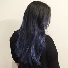 Hair Color Asian, Blue Ombre Hair, Korean Hair Color, Hair Color Underneath, Hair Color Streaks, Hair Streaks, Hair Color Blue, Dye My Hair, Hair Dye Colors