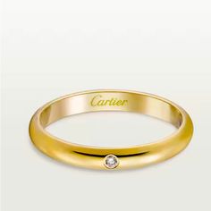 1895 Wedding Band, Width 2.6 Mm, Yellow Gold (750/1000), Set With A Brilliant-Cut Diamond Of 0.01 Carat. Cartier Gold Wedding Rings, Luxury Rings For Marriage, Cartier Ring With Single Cut Diamonds For Wedding, Cartier Wedding Rings With Single Cut Diamonds, Cartier Yellow Gold Wedding Rings, Classic Yellow Gold Jewelry For Ceremonial Wedding, Refined Classic Cut Wedding Rings, Cartier Yellow Gold Jewelry For Weddings, Timeless Diamond Cut Wedding Jewelry