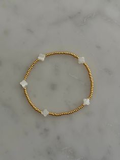 clover bracelet – ivory moon Preppy Makeup, Jewelry Stack, Bracelet Inspo, Clover Bracelet, Stacking Bracelets