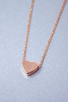 Dainty and stylish Rose gold small Heart charm necklace is great to wear for everyday or special occasions Available in rose gold SIZE ♥ Chain Length : 16.5 '' ( as pictured ) Please you can CHOOSE your chain length( 15 inches - 18 inches ) before purchasing this item ! * necklace sizes * 15 inches: around neck 16 inches: standard short 17 inches: average length 18 inches: standard long SHIPPING TIME Fast shipping within 1 - 3 days **Your order will be ready to be shipped within 3 business days Simple Rose Gold Heart Jewelry, Rose Gold Charm Necklace With Heart Pendant, Rose Gold Heart Pendant Charm Necklace With Delicate Chain, Everyday Rose Gold Heart Pendant Necklace, Rose Gold Heart Necklace With Delicate Chain, Minimalist Rose Gold Heart Pendant Charm Necklace, Minimalist Rose Gold Heart Necklace With Delicate Chain, Minimalist Rose Gold Heart Charm Necklace, Simple Rose Gold Heart Necklace For Everyday