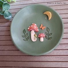 "*FREE SHIPPING FOR THIS LISTING* Mushrooms, Frog, Froggie, Retro Boho, Ring Jewelry, Craft Handmade, Clay Bohemian, Trinket Dish, Clay Dish, Clay Trinket Dish, Tray, Moon, Clay Jewelry Dish, Trinket Dish, Amanita, Fairycore, Toadstool, Cottagecore Clay Dish, Mushroom Trinket Ring Dish, Mushroom Clay Dish, Jewelry Dish, Goblin Core, Cottage Core, Ring Dish, Cute Trinket Dish, Farm Core, Trinket Dishes, Mushroom Clay Trinket Dish, Mother's Day, Mushroom, Gift for Her, Gift for Him Perfect for: je Air Dry Clay Projects Trinket Dish, Diy Ring Dish Clay, Air Clay Trinket Dish, Diy Jewelry Dish Clay, Air Clay Tray, Mushroom Trinket Dish, Mushroom Bowl Ceramic, Clay Trinket Dish Ideas, Diy Ring Holder Clay