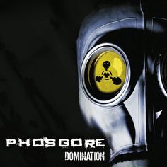 a gas mask with the words, phosore dominion on it