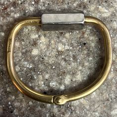 Rare Find! Inside Diameter About 2 1/2” Silver And Gold Hinged Opening Mens Accessories Jewelry, Silver And Gold, Cuff Bracelet, Silver Gold, Screw, Mens Accessories, Cuff, Bracelet, Silver