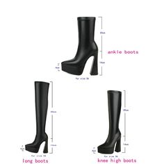 Advbridge Women Ankle Boots Platform Square High Heel Ladies Short Boots Faux Leather Pointed Toe Dress Female Shoes Plus Size 45 Ankle Boots Platform, Long Black Boots, Driving Shoes Men, Black Suede Shoes, Female Shoes, Boots For Short Women, Women Ankle Boots, Boots Platform, Casual Flat Shoes