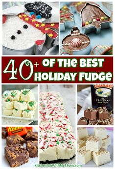 the best holiday fudge desserts and treats