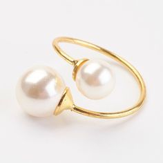 Shell Pearl Cuff Ring, Open Ring Gold Plated Stainless Size:8 Open Ring Gold, Pearl Cuff, Cuff Ring, Cuff Rings, Ring Color, Open Ring, Ring Gold, Womens Jewelry Rings, Gold Rings