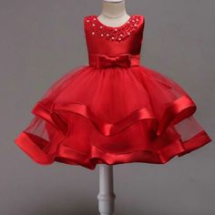 Nwt I Purchased It For My Little Girl And She Never Got A Chance To Wear It. Perfect And Very Red Ball Gown Dress For Dress-up Occasions, Elegant Sleeveless Tutu Dress For Festive Occasions, Elegant Tulle Holiday Dress For Festive Occasions, Festive Sleeveless Princess Dress For Wedding, Sleeveless Princess Dress For Wedding And Festive Occasions, Elegant Christmas Princess Dress In Tulle, Festive Sleeveless Wedding Princess Dress, Elegant Christmas Tulle Princess Dress, Holiday Ruffle Princess Dress For Fancy Dress