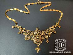 Antique Polki Diamond Peranakan Nyonya Necklace A Gorgeous Antique Polki Diamond Peranakan Nyonya Necklace. This Necklace is antique crafted by hand over 90 years old. - This chain style is hard to find. - Length: 42 Centimeters - Polki Diamond - Material : gold - Total Wt. : 17.9 g. **Ship with DHL insured according to product value for free.** *Please contact us if you have any questions.* Luxury Antique Jewelry For Festivals, Luxury Antique Gold Necklace For Formal Occasions, Luxury Ornate Gold Bridal Necklace, Luxury Intricate Design Jewelry For Diwali, Luxury Antique Gold Necklace, Luxury Antique Gold Ceremonial Necklace, Luxury Traditional Cut Dana Jewelry, Luxury Traditional Antique Gold Jewelry, Luxury Antique Jewelry For Marriage