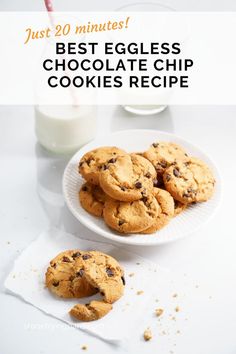 cookies and milk on a table with the words 3 ways to out sugar when you'd kill for a cookie