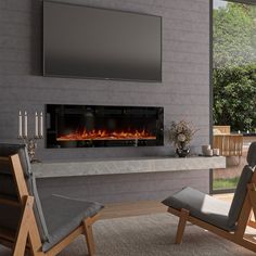 Mondawe 50-in W Black Fan-forced Electric Fireplace Lowes.com Electric Fireplace Mounted On Wall, Outdoor Electric Fireplace Ideas With Tv, Patio Electric Fireplace, Wall Mounted Fireplace Ideas, Outdoor Electric Fireplace Ideas, Fireplace Framing, Fireplace Wall Mount, Outdoor Electric Fireplace, Whimsical Backyard