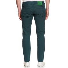 Pre-owned (Hemmed at 30.25") Type: J688 Comfort Vintage US Size: 33 Slim Fit Green Color 98% Cotton - 2% Elastane, Stretch Button Fly Silver Plated Buttons Horse-hide Back Belt Label Handmade In Italy Measurements Waist: 34.5" Inseam: 30.25" Professionally Hemmed Rise: 9.5" Cuff Width at the bottom: 7.25" This product is located in our EU warehouse. Cesare Attolini, Tom Ford Shoes, Dress Loafers, Loafer Sneakers, Cool Socks, Green Cotton, Sport Coat, Dress With Boots, Slim Fit Jeans