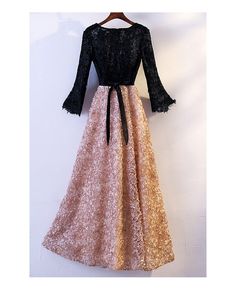 Shop special black with champagne lace party dress with long sleeves online. All instock with free shipping. Pro since 2009. Black Winter Prom Evening Dress, Long Sleeve Lace Patchwork Evening Dress, Long Sleeve Lace Evening Dress For Banquet, Long Sleeve Evening Dress With Lace Patchwork, Black Long Sleeve Evening Dress For Holidays, Black Lace Dress For Banquet, Long Sleeve Lace Evening Dress For Night Out, Lace Evening Dress With Long Sleeves For Night Out, Elegant Long Sleeve Evening Dress With Lace Patchwork