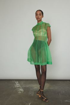 Reine Dress Layered Lace Dress, Y2k Europe Outfits, Vintage Organza Summer Dress, Sheer Organza Summer Dress, Spring Sheer Mesh Organza Dress, Chic Sheer Organza Mini Dress, Sheer Sleeveless Organza Mini Dress, Fish Dress, Silk Organza