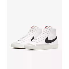 Nike Blazer Mid '77 Vintage Bq6806-100 Sneakers Men's White Basketball Shoes Bu1 Description Nike Blazer Mid '77 Vintage Bq6806-100 Sneakers Men's White Basketball Shoes Bu1. Product Detail Brand: Nike Model: Nike Blazer Mid '77 Vintage Bq6806-100 Department: Men's Color: White Black Please Message Me If You Have Any Questions. I Stand By All Of My Items Before And After Purchase. Please See My Feedback. We Do Not Combine Shipping Unless It’s At Least 7 Orders To Combine. If You Ask Us To Cancel Shoes Nike Blazer, Blazer Mid 77 Vintage, Black Basketball Shoes, White Basketball Shoes, Nike Shoes Girls, Dr Shoes, Basket Noir, Preppy Shoes, Nike Blazer Mid 77